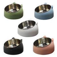 Wholesale Stainless Dog Bowl Protection Cervical Vertebra 15 Degree Oblique