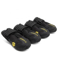 Dog boots waterproof fashion shoe with reflective tape feet covered claw covers shoes dog